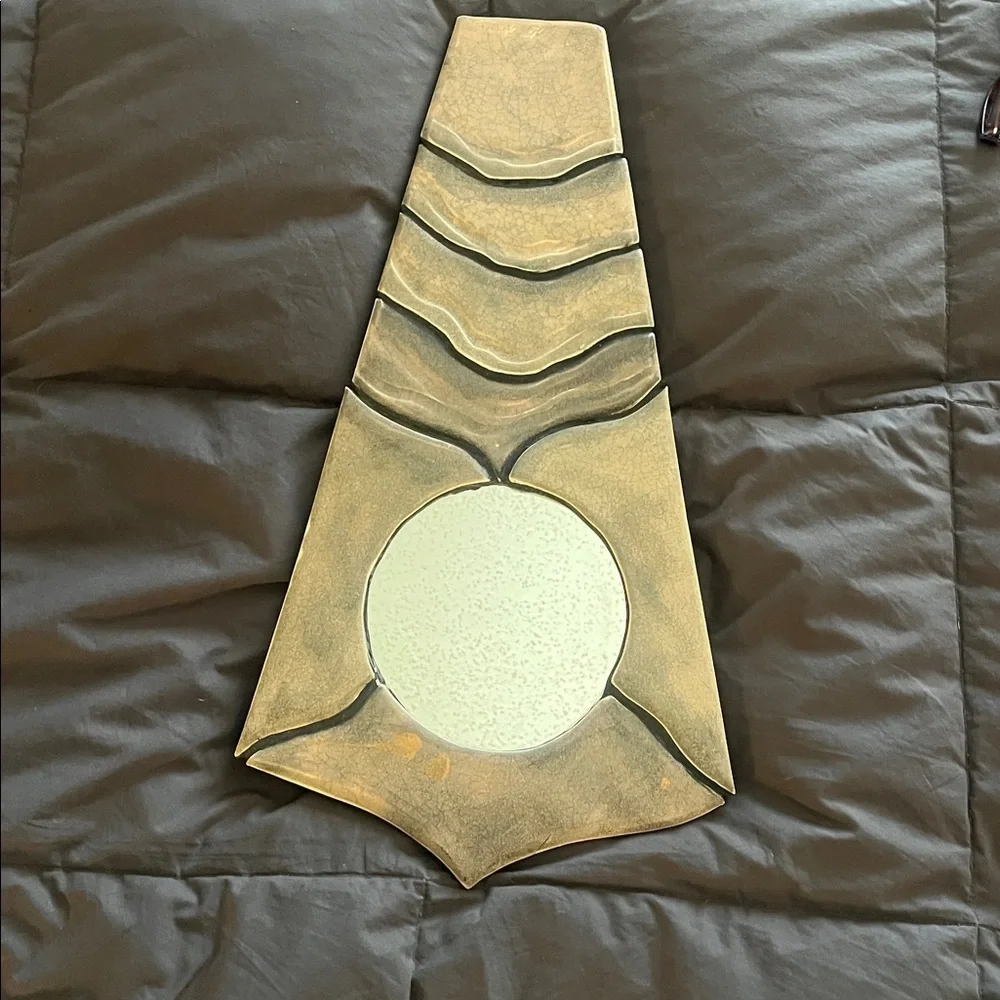 Vintage Gold-Tone Sculptural Wall Mirror